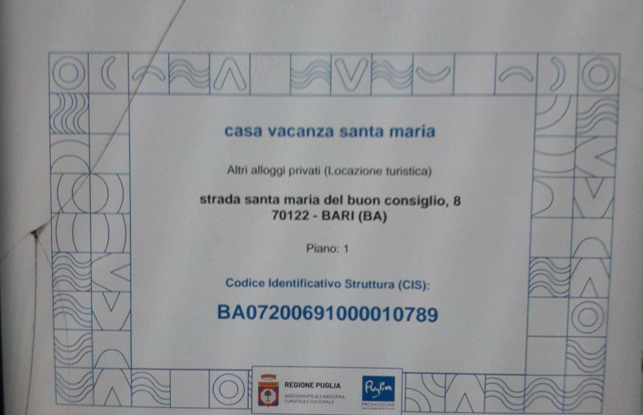 Casa Vacanze Santa Maria Villa Bari Bagian luar foto